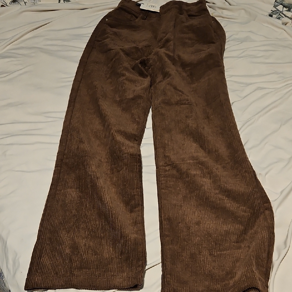 Elegant Moses Queen Corduroy Wide-Leg Trouser, Retro
